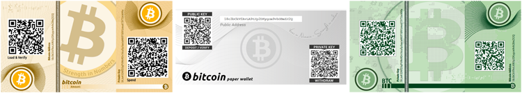 Stash tubes for paper bitcoin wallets