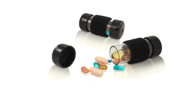 Travel pill cases, medicine containers, and vitamin storage